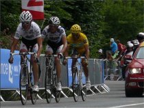 Les Frères Schleck et Contador