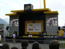 Le podium d'arrivée